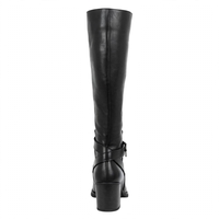 Elegant women's boots / genuine leather / 722-42 / black