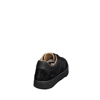 Мъжки сникърс / кец / естествена кожа / 730 / черно/анатомична стелка