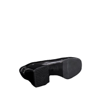 Ladies elegant shoes / genuine leather / patent leather / black /717-34