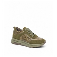 Women's sneakers / genuine leather / 724-41 / green / anatomic insole