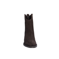 Women's elegant ankle boots / Genuine leather / 719-61 / Brown
