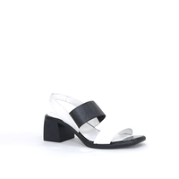 Women's elegant sandal /  natural leather / white / 77052