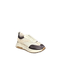 Дамски сникърс/ естествена кожа / 721-39/бежаво+кафяво