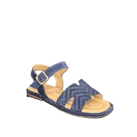 Women's sandals / genuine leather / 7296/blue