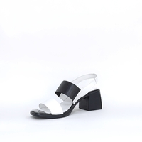 Women's elegant sandal /  natural leather / white / 77052