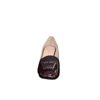 Women's elegant shoes / genuine leather / patent leather / burgundy /717-34