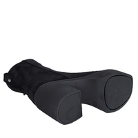 Дамски елегантни боти / естествена кожа/ 720-7/черно