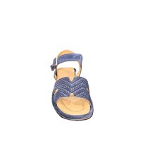 Women's sandals / genuine leather / 7296/blue