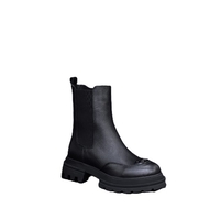 Дамски ежедневни боти / естествена кожа /  7908/ черно