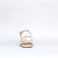 Women's elegant sandals / natural leather /  powder /73257