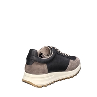 Мъжки сникърс / кец / естествена кожа / 750-70 / черно/анатомична стелка