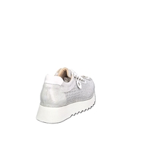 Дамски сникърс /естествена кожа/анатомична стелка/767/сребро