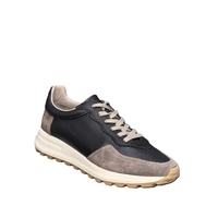 Мъжки сникърс / кец / естествена кожа / 750-70 / черно/анатомична стелка