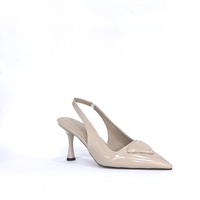 Women's elegant shoes / eco leather / beige / 756-6