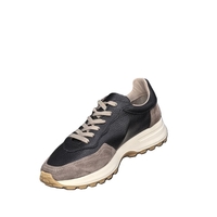 Мъжки сникърс / кец / естествена кожа / 750-70 / черно/анатомична стелка