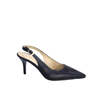 Women's elegant shoes/natural leather/726-51/blue