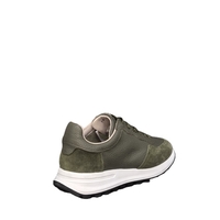 Мъжки сникърс / кец / естествена кожа / 750-70/ зелено/анатомична стелка