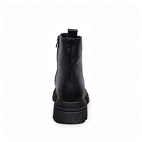 Women's boots with lamb's wool/genuine leather/79-28/black/