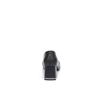 Women's elegant shoes made of natural leather in black/75702