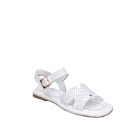 Women's sandals / genuine leather / 7296/white