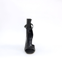 Women's elegant sandals / eco leather / black/7212