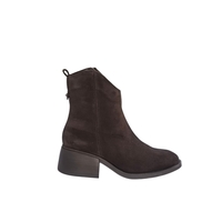 Women's elegant ankle boots / Genuine leather / 719-61 / Brown