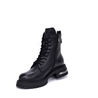 Дамски ежедневни боти / естествена кожа /  72-57/ черно