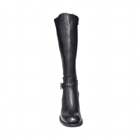 Elegant women's boots / genuine leather / 722-42 / black