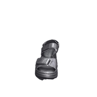 Ladies' sandals / natural leather / 7041 / black / anatomical insole