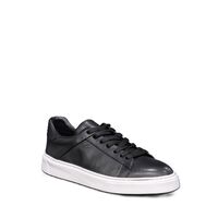 Мъжки сникърс / кец / естествена кожа / 705-5 / черно /анатомична стелка