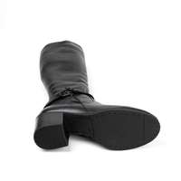 Elegant women's boots / genuine leather / 722-42 / black