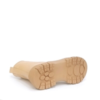 Women's casual boots made of natural leather in beige color/722340