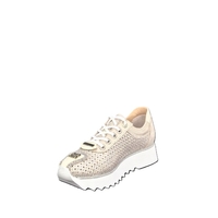 Дамски сникърс / естествена кожа / анатомична стелка / 767/ златно