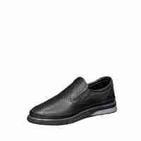 Мъжки мокасини / лоуфъри  / естествена кожа / 7425/черно/анатомична стелка