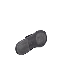 Women's slippers / genuine leather / 7566/black