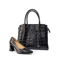Women's handbag / genuine leather / 761-02 / black