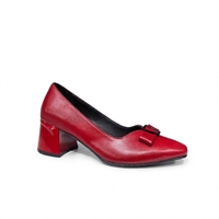 Women's elegant shoes / genuine leather / 70-03 / red