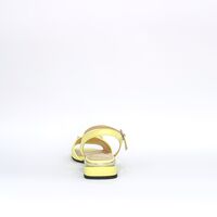 Women's elegant sandals  / natural leather /  yellow / 72357