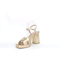 Women's elegant sandals  /natural leather / gold /78631