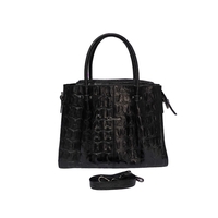 Women's handbag / genuine leather / 761-02 / black