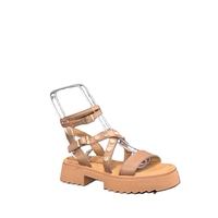 Women's sandals / genuine leather / 72-48 / taba