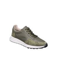 Мъжки сникърс / кец / естествена кожа / 750-70/ зелено/анатомична стелка