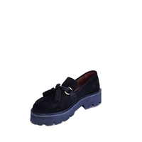 Women's moccasins / loafers / genuine leather / 71-19 / blue