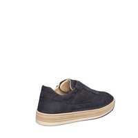 Мъжки сникърс / кец / естествена кожа / 70-02 / синьо/ анатомична стелка