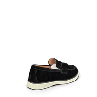 Мъжки мокасини / лоуфъри  / естествена кожа / 7123/черно/ анатомична стелка