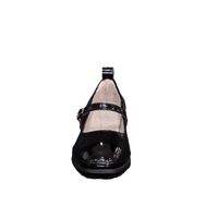 Women's casual shoes / genuine leather / anatomical insole / black / 756-46