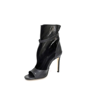 Women's elegant sandals / eco leather / black/7212