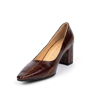 Elegant women's shoes / genuine leather / 717-71 / brown