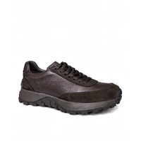 Men's sneakers / genuine leather / 750-02 / brown / anatomical insole