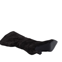 Дамски елегантни ботуши / естествена кожа / велур /714-53/кафяво